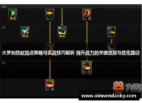 火罗刹技能加点策略与实战技巧解析 提升战力的关键选择与优化路径